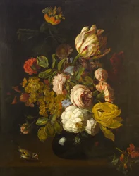 Naturaleza muerta con flores